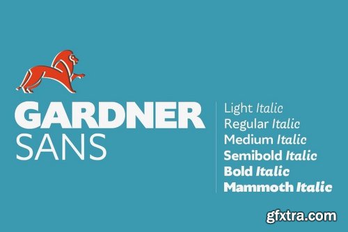 Gardner Sans Font Family - 12 Fonts