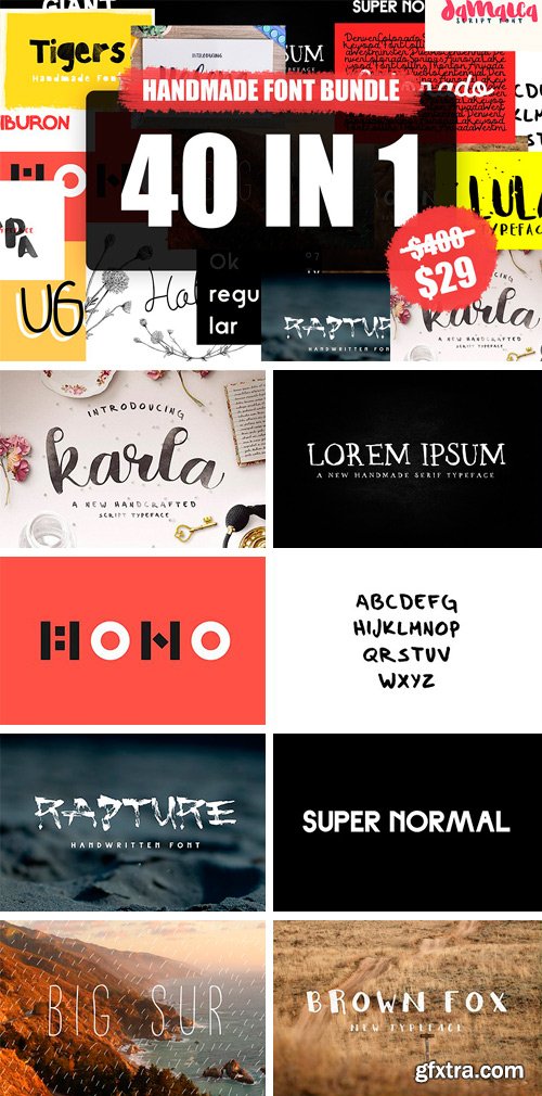 CM - 40 Fonts Bundle 1792173