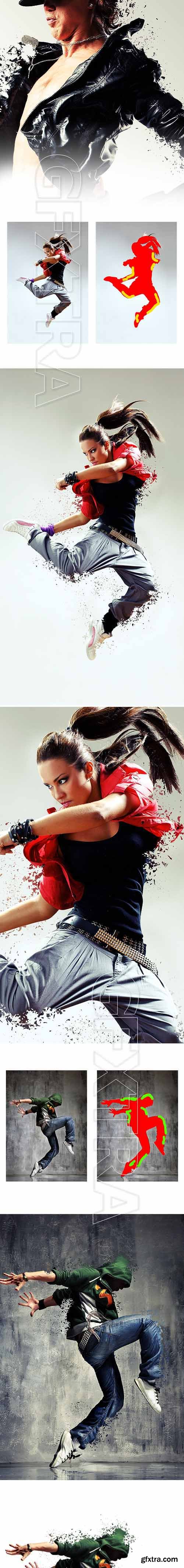 GraphicRiver - Shatter Photoshop Action 20604738