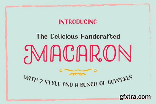 Macaron Handcrafted Font Family - 2 Fonts