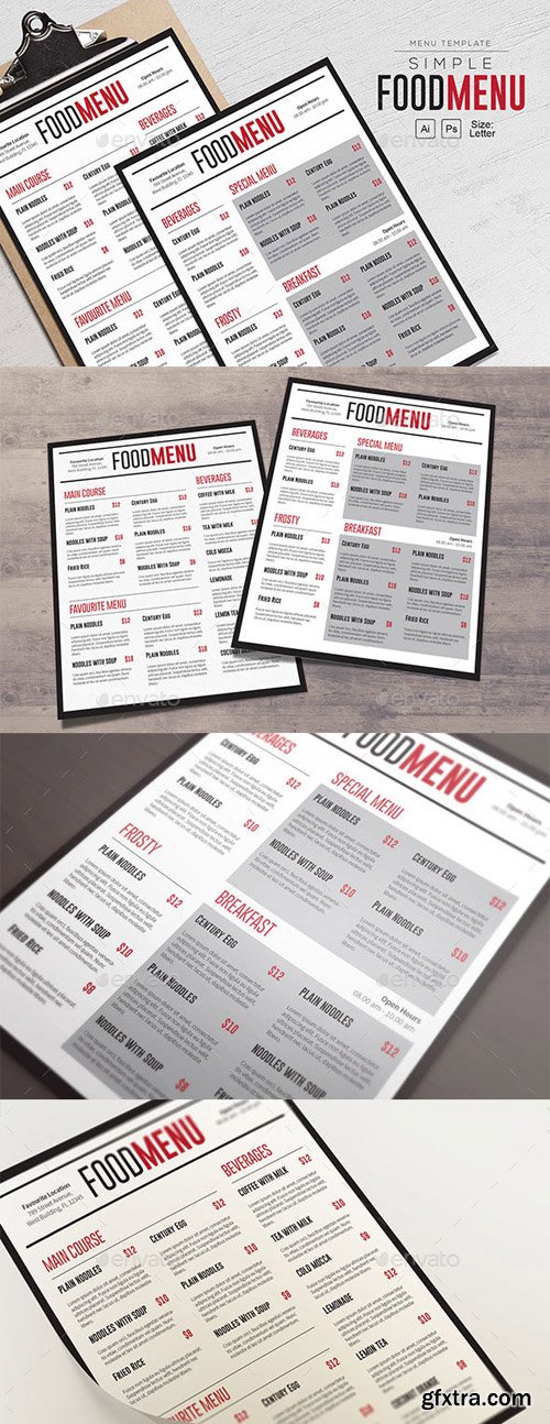 GR - Simple FoodMenu Template 20593682