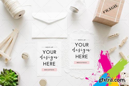 CreativeMarket - Wedding Invitation Mockup 1 1848418