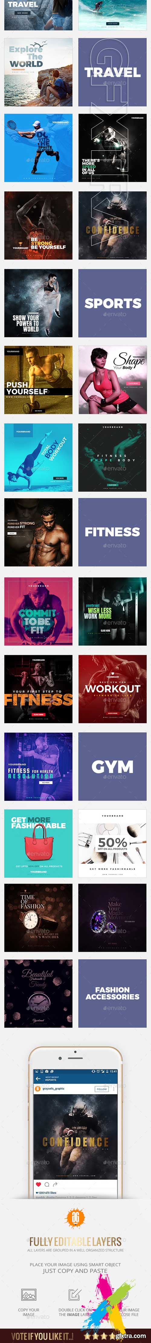 GraphicRiver - 50 Multipurpose Promotion Instagram 20632266