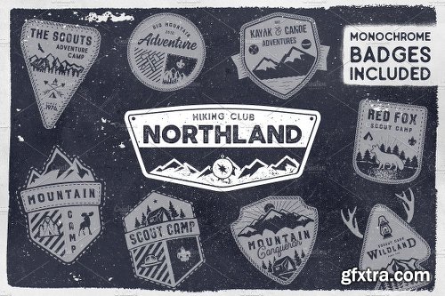 CreativeMarket The Scouts & Camping Badges 1854524