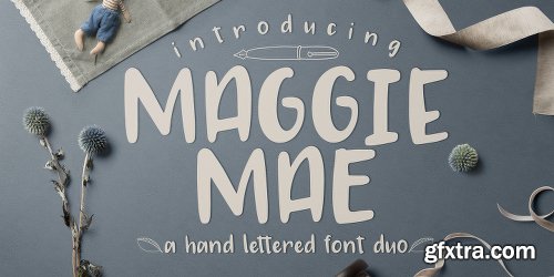 MAGGIE MAE Font Family - 2 Fonts