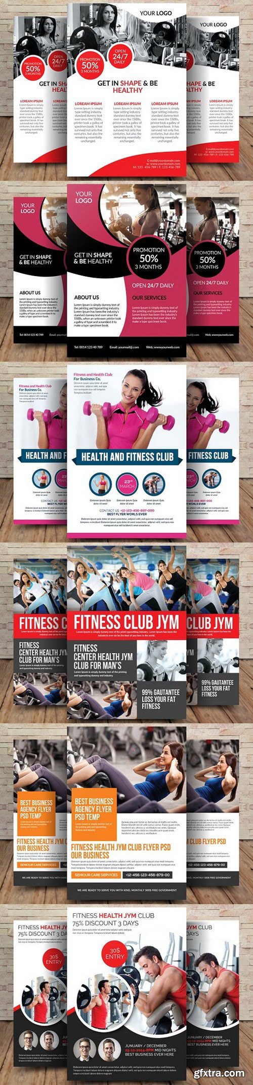 CM - 10 Fitness Flyers Bundle 1728131