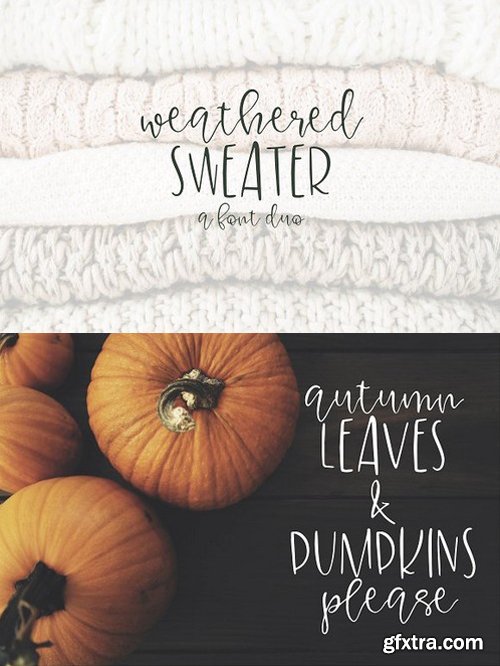 CM - Weatherd Sweater - A Font Duo 1773345