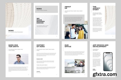 CreativeMarket NORS Vertical Google Slide + GIFT 1839230