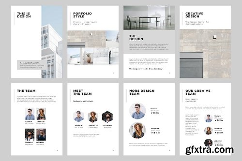 CreativeMarket NORS Vertical Google Slide + GIFT 1839230