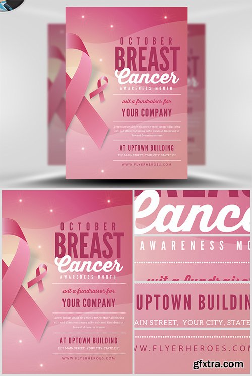 Breast Cancer Awareness Month Flyer Template V2 Gfxtra 