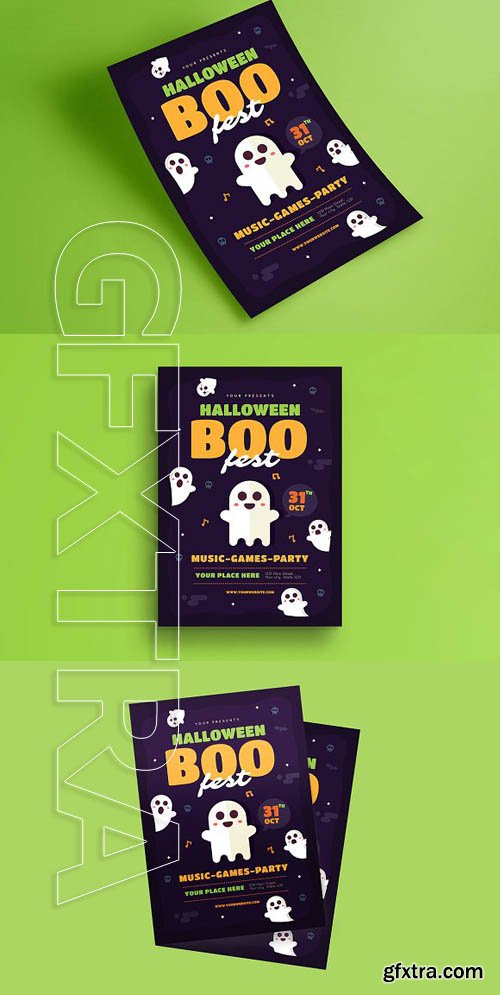 CreativeMarket - Halloween Boo Festival Flyer 1845717