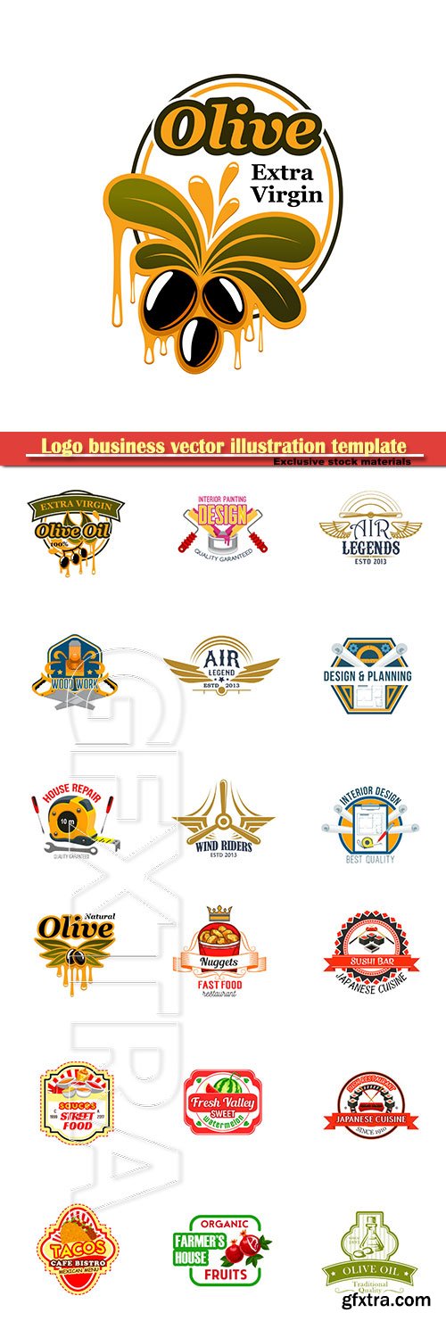 Logo business vector illustration template # 72