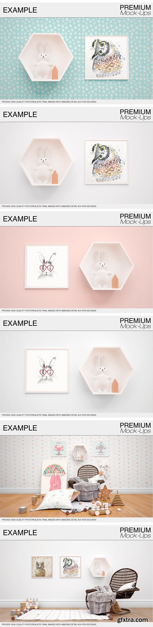 CM - Kids Room Mockup Pack 1806097