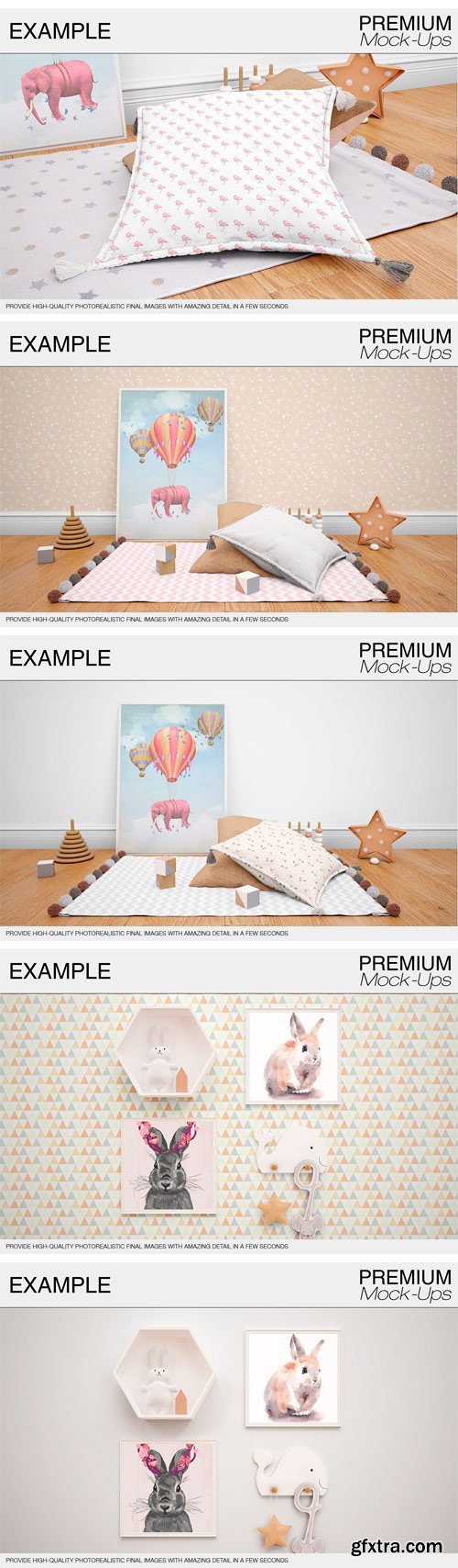 CM - Kids Room Mockup Pack 1806097