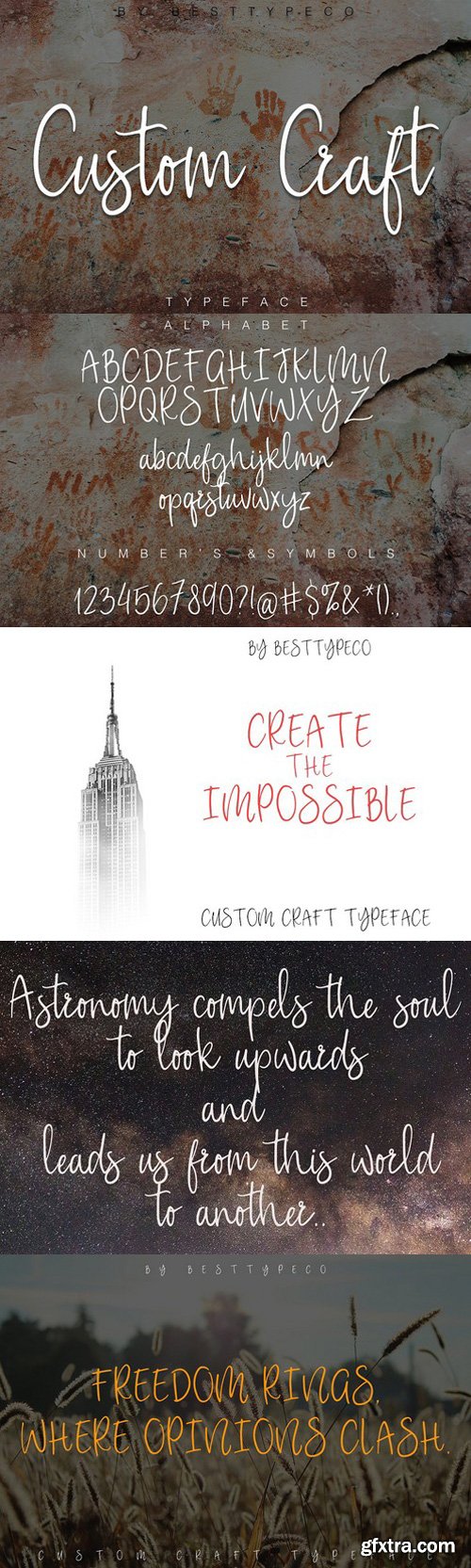 CM - CustomCraft Script Font 1807105