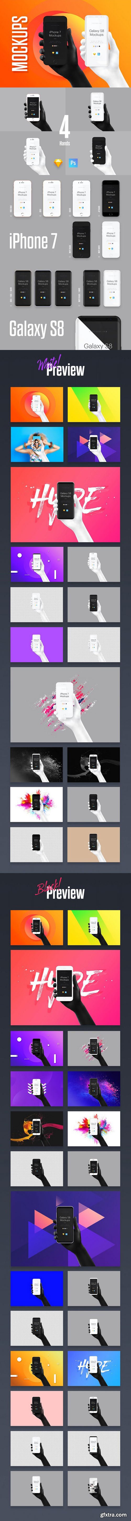 CM - Black & White Mockup Hands 1787106