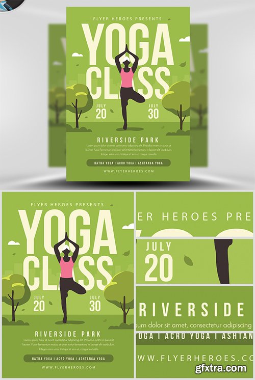 Yoga in the Park Flyer Template 2