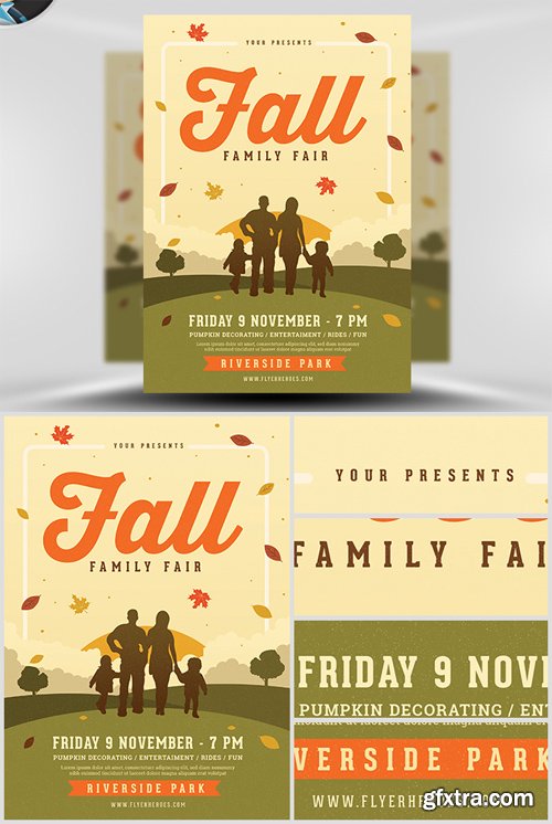 Family Fall Fair Flyer Template