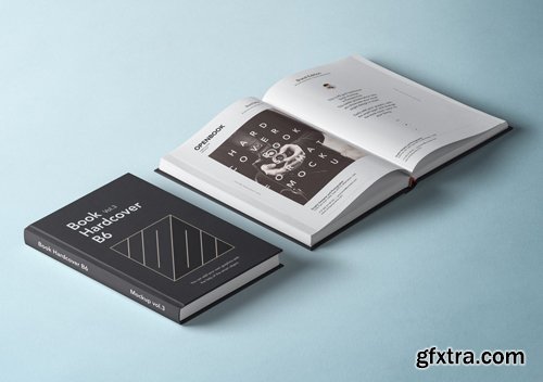 Psd Open Hardcover Book Mockup Vol 2