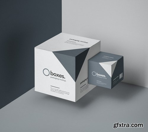 Gravity Square Psd Box Mockup