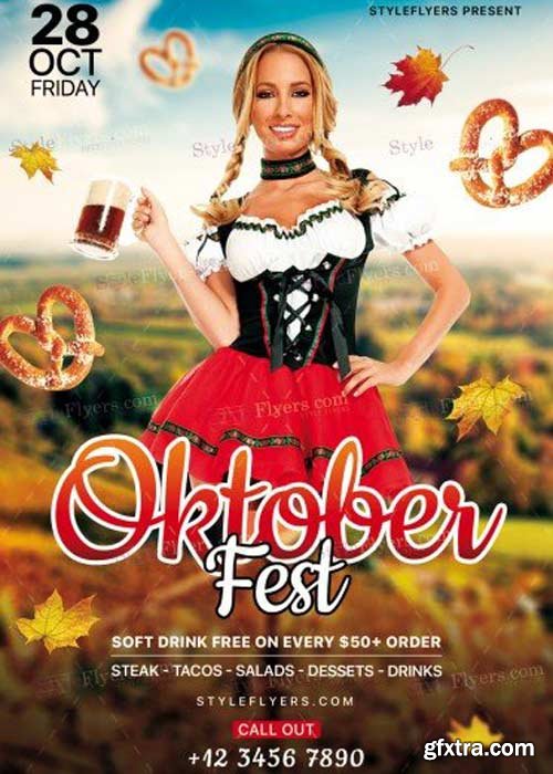 Oktoberfest V10 2017 PSD Flyer Template