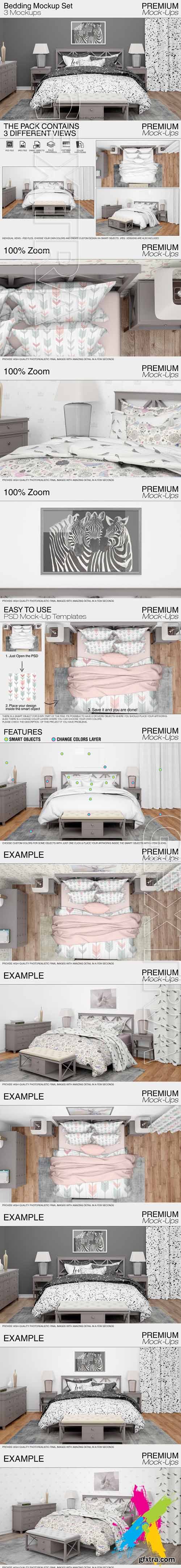 CreativeMarket - Beddings Set 1844851