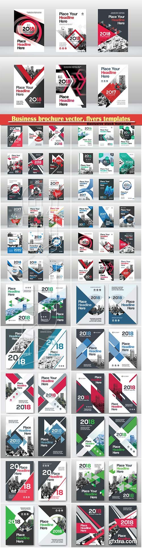 Business brochure vector, flyers templates # 41