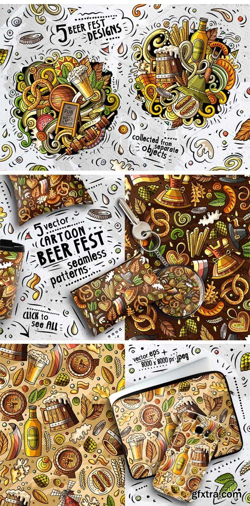 CM - Beer Fest Cartoon Vector Pack 1804900