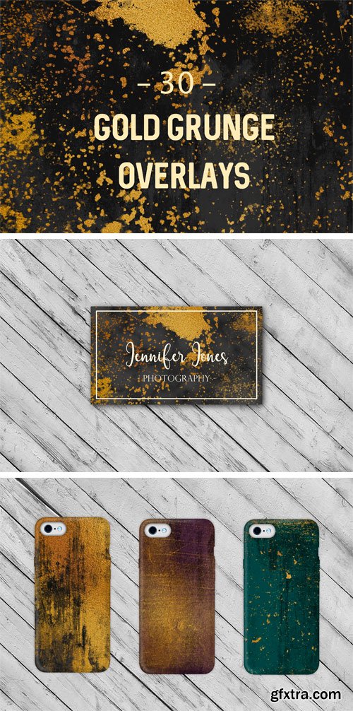 CM - Gold Grunge Overlays 1806016