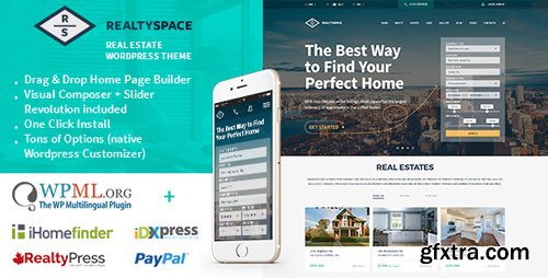 ThemeForest - Realtyspace v1.4.10 - Real estate WordPress Theme - 15965811