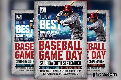 CM - Baseball Game Day Flyer Template 1821040