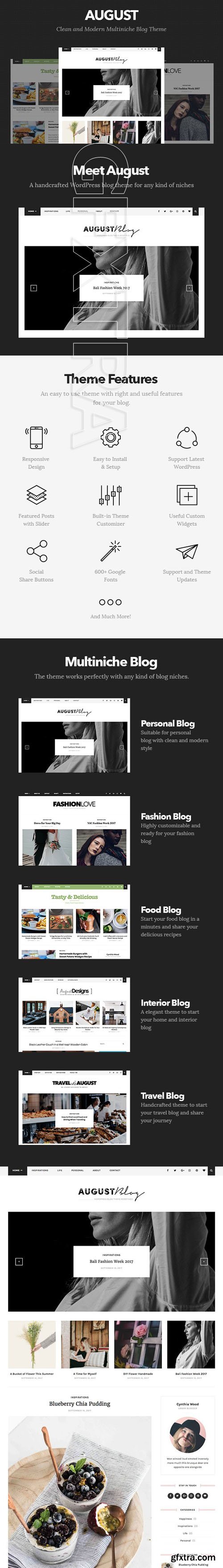 CreativeMarket - August - Elegant Blog Theme 1844056