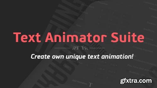 Videohive - Text Animator Suite | After Effects Script - 14530455