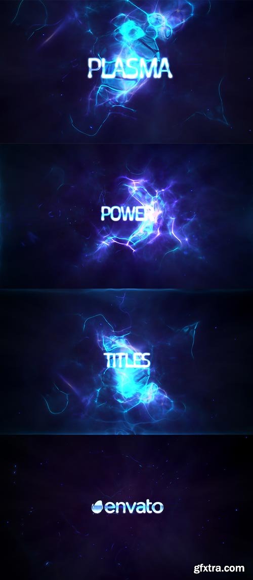 Videohive - Power Light Plasma Titles 4K - 19439243