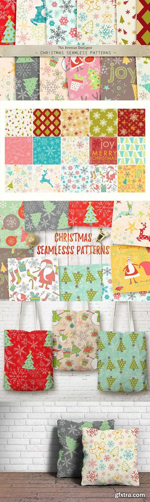 CM - Christmas Seamless Patterns 366710