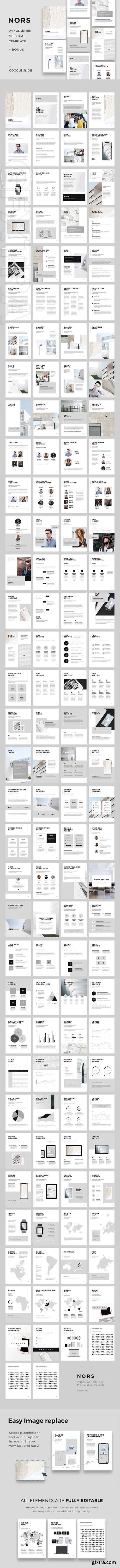 CreativeMarket - NORS Vertical Google Slide + GIFT 1839230