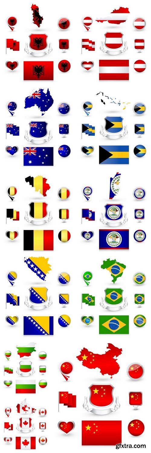 Flag labels Collection 2