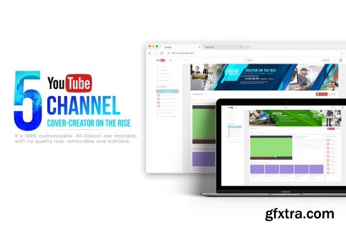 5 Creator on the Rise-Youtube Banners Template