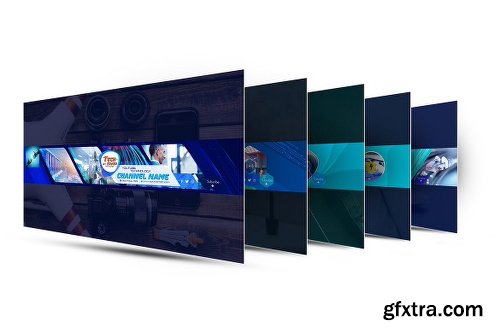 5 Tech Channel-Youtube Banners Template