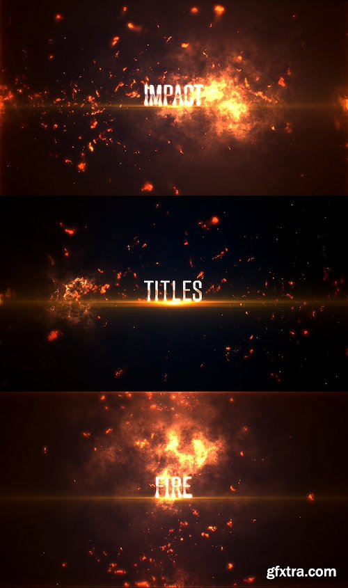 Videohive Impact Titles: Fire 4K 17465409