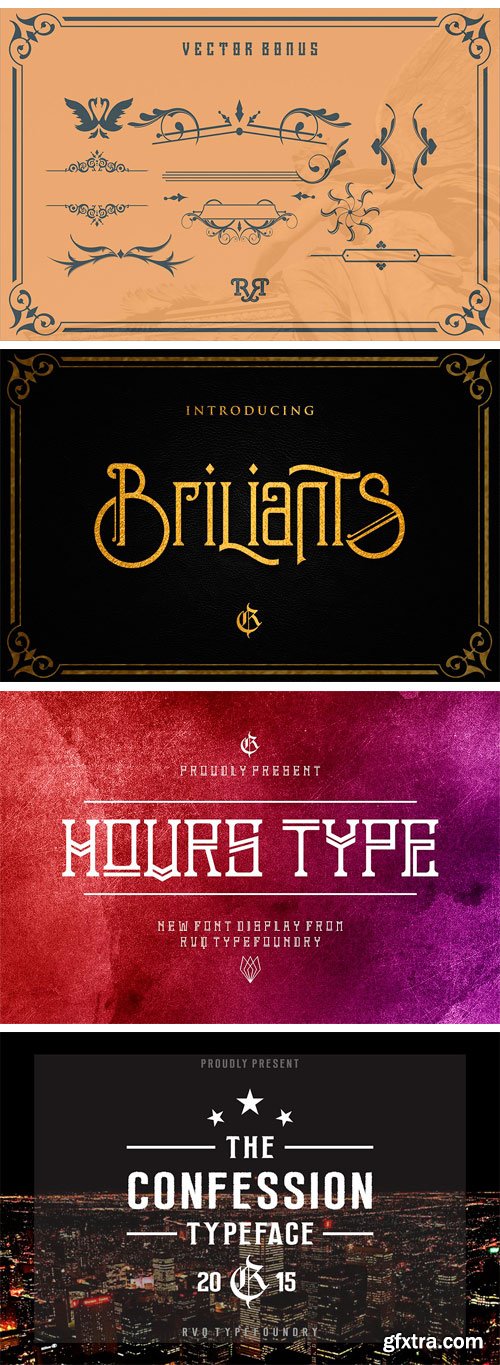 CM - RVQ Classic Collection (Font Bundle) 1868007