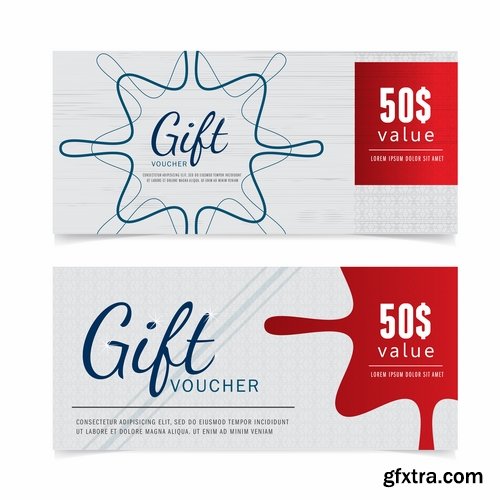 gift certificate business card banner flyer calling card poster 25 EPS