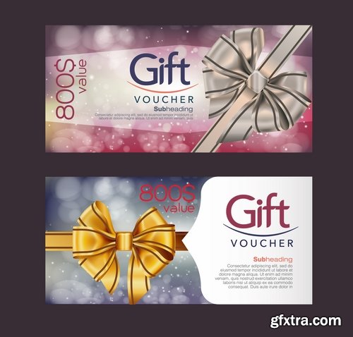 gift certificate business card banner flyer calling card poster 25 EPS