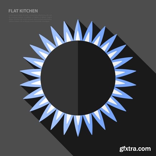 gas burner flame fire vector image 25 EPS