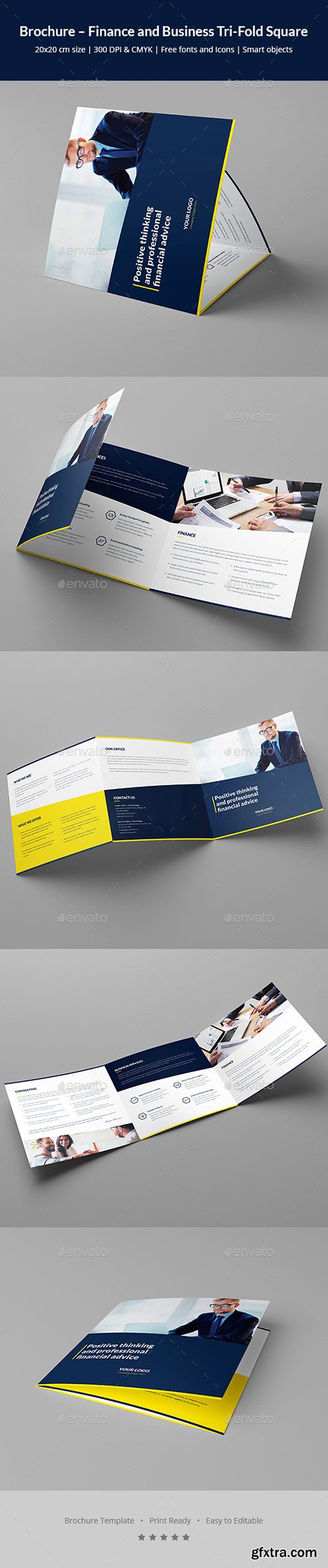 Graphicriver - Brochure – Finance and Business Tri-Fold Square 20633523