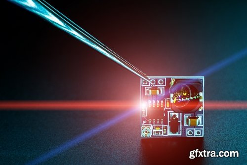 microchip microprocessor circuit capacitor electronic board 25 HQ Jpeg