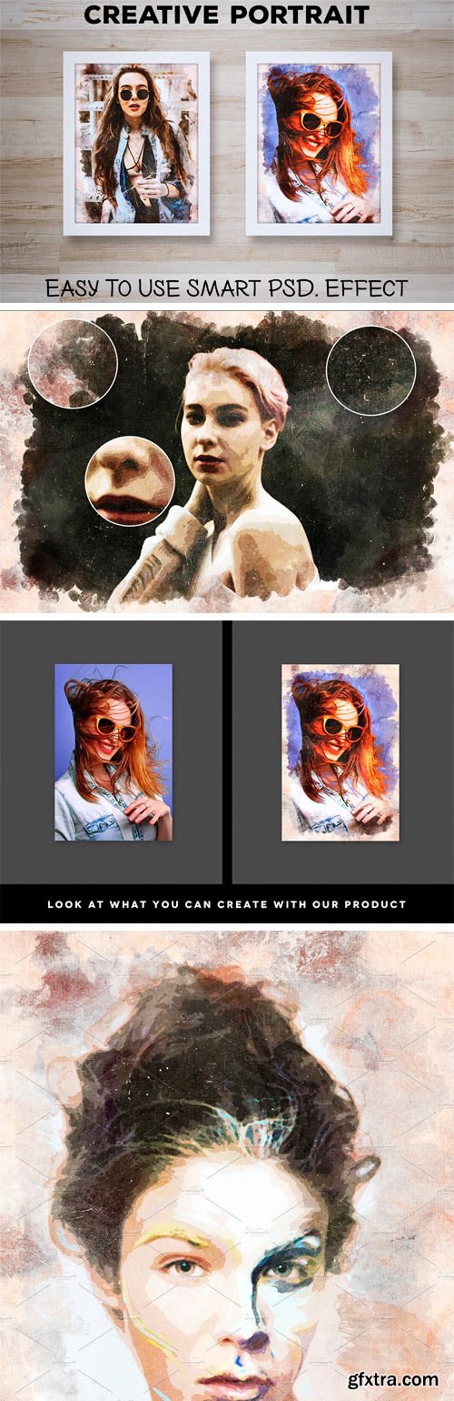 CM - Creative Portrait: Smart PSD. Effect 1829541