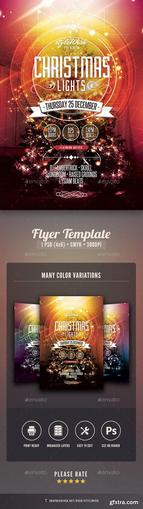 Graphicriver - Christmas Lights Flyer 9616581