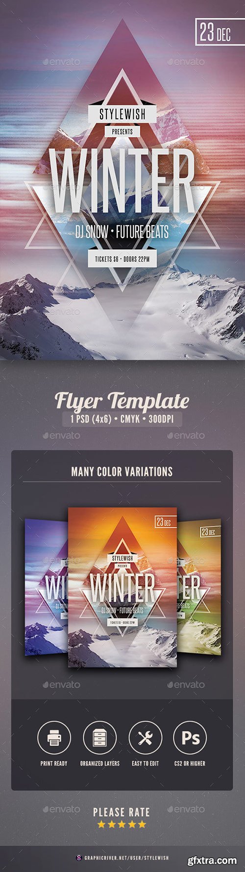 Graphicriver - Winter Party Flyer 9221264