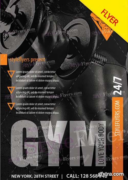 GYM V24 PSD Flyer Template